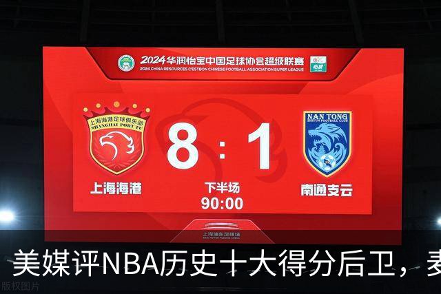 美媒评NBA历史十大得分后卫，麦迪垫底，哈登力压艾弗森，前2无悬念